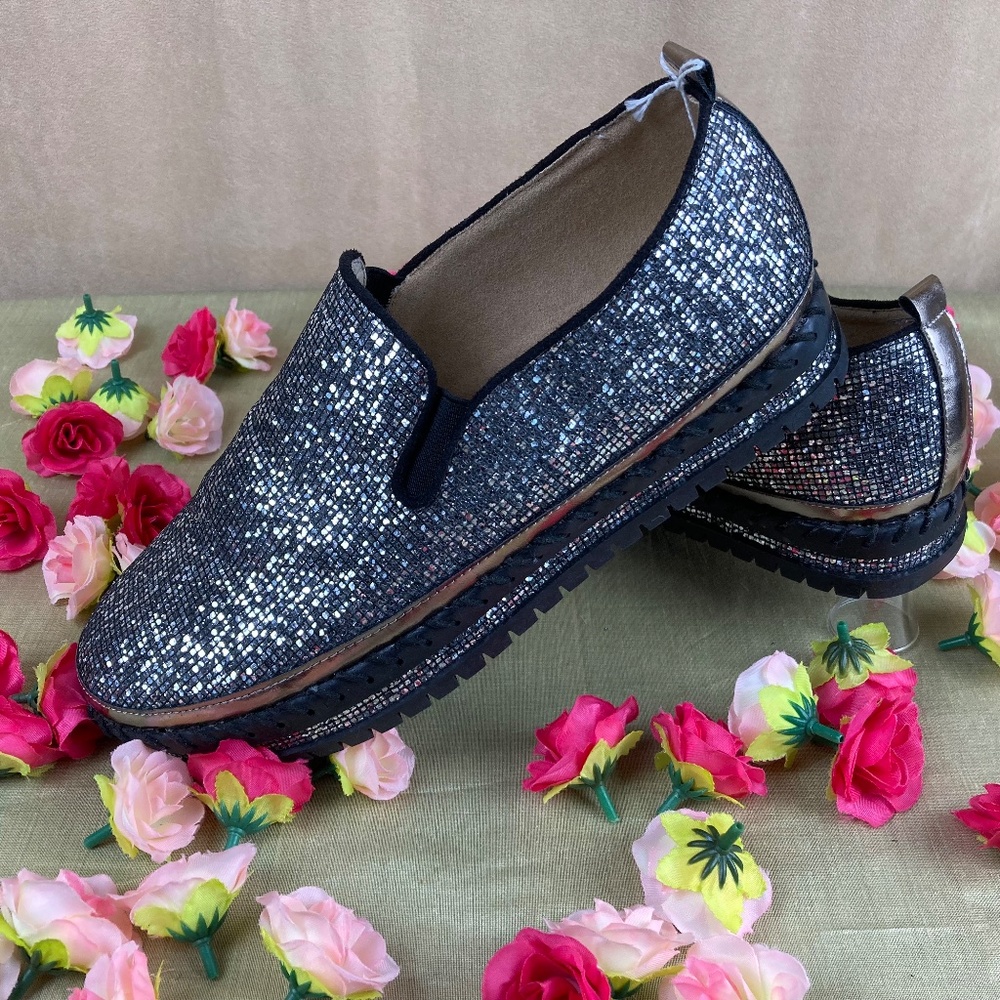 Jolimall Glitter Slip on Sneakers Sz 9 NWOT - Picture 13 of 13